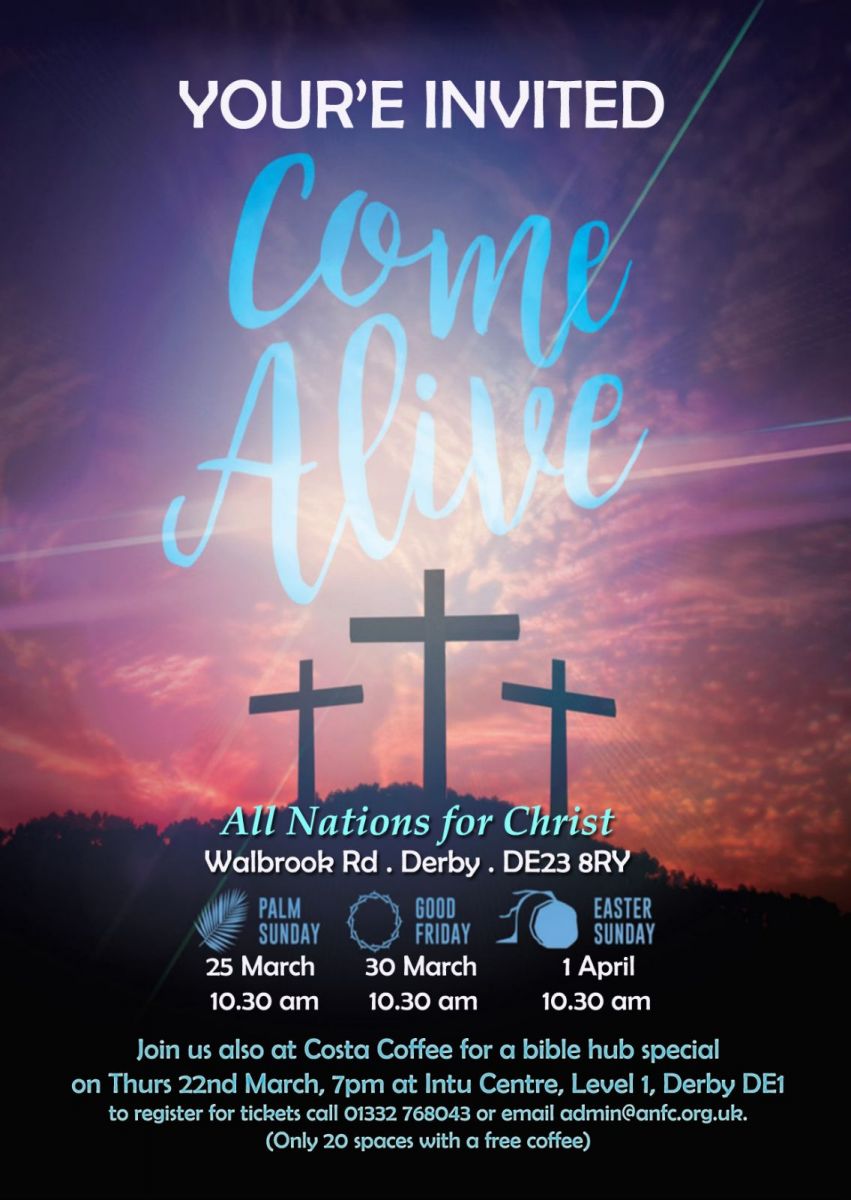 Resurrection Sunday @ 10.30am- Come Alive!
