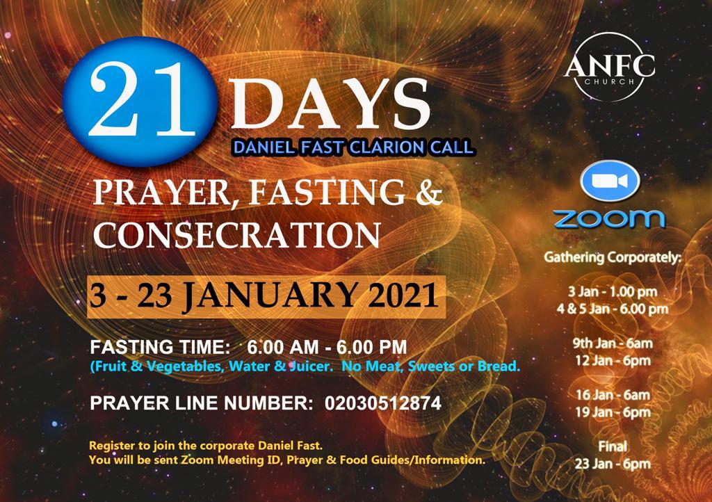 Prayer, Fasting & Consecration 2021