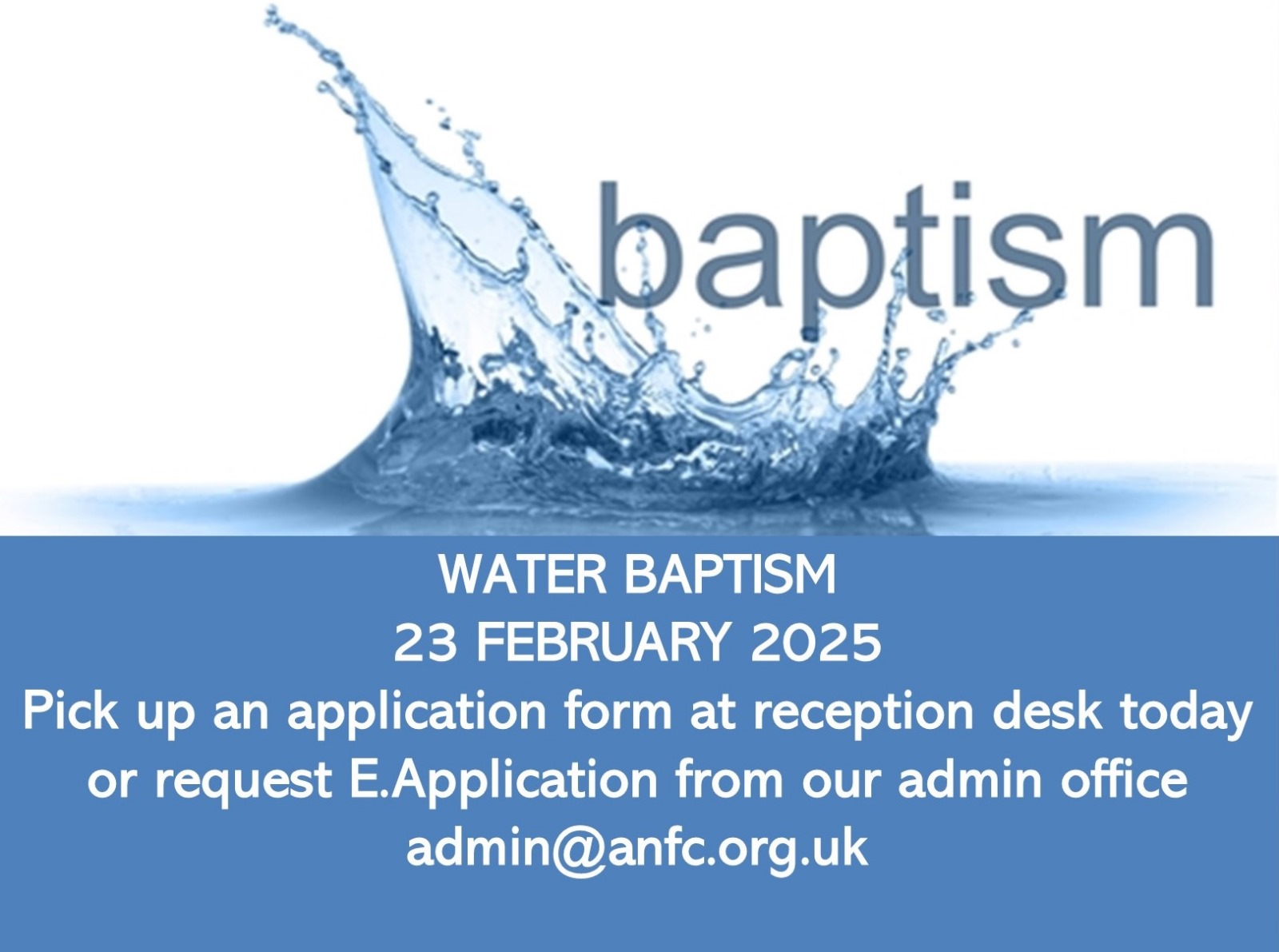 Water Baptism